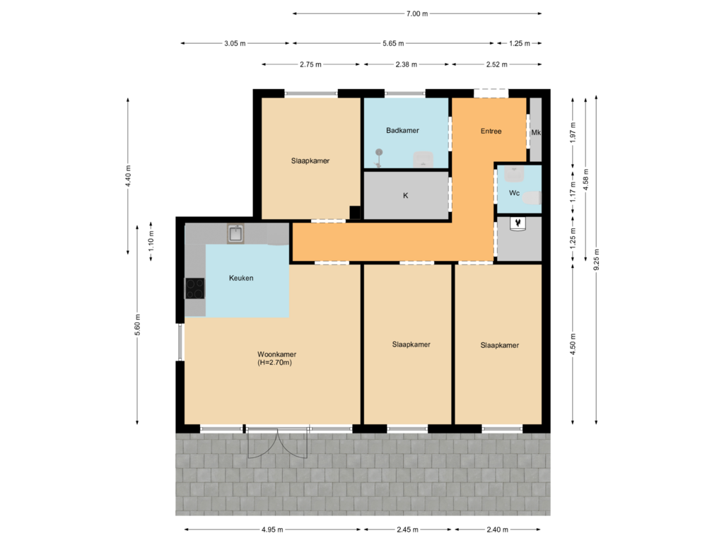 Bekijk plattegrond van First floor van Gaudikade 139