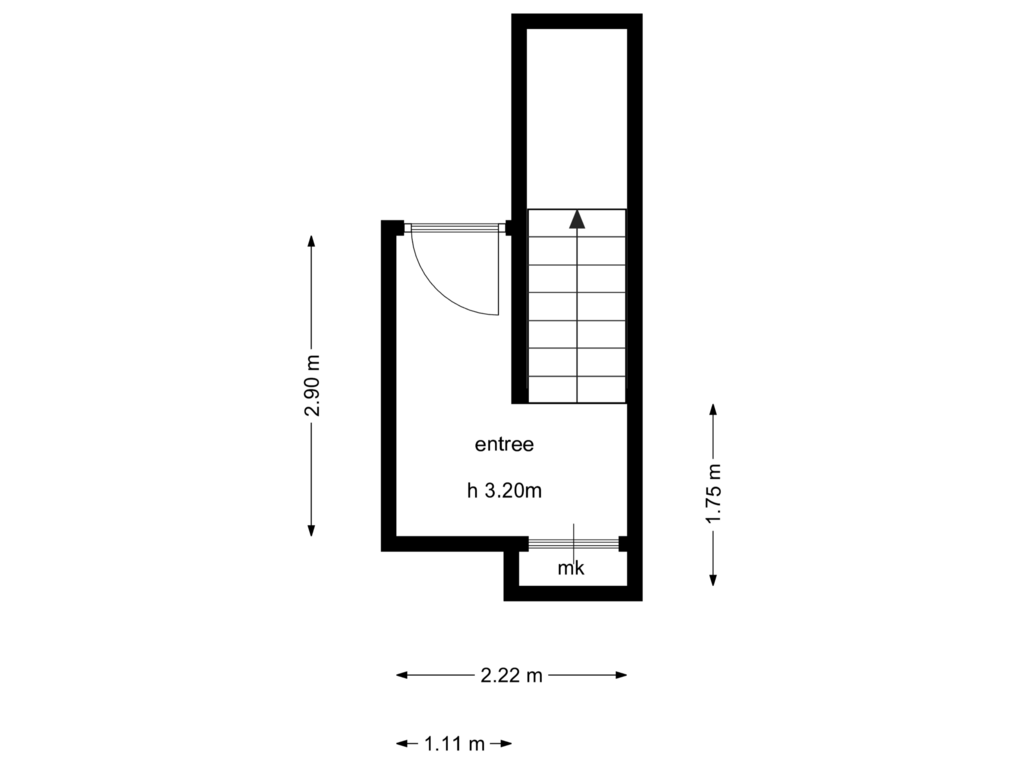 Bekijk plattegrond van 2e verdieping van Koninginneweg 225-3