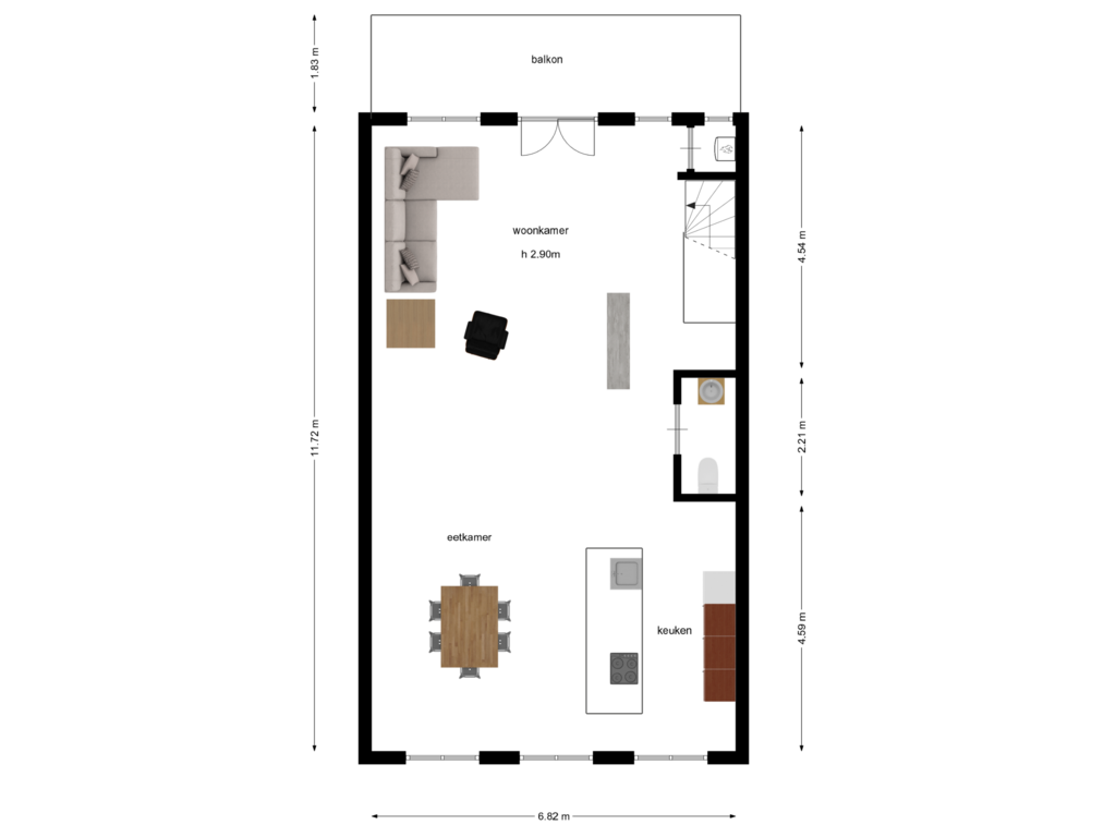 Bekijk plattegrond van 3e verdieping van Koninginneweg 225-3