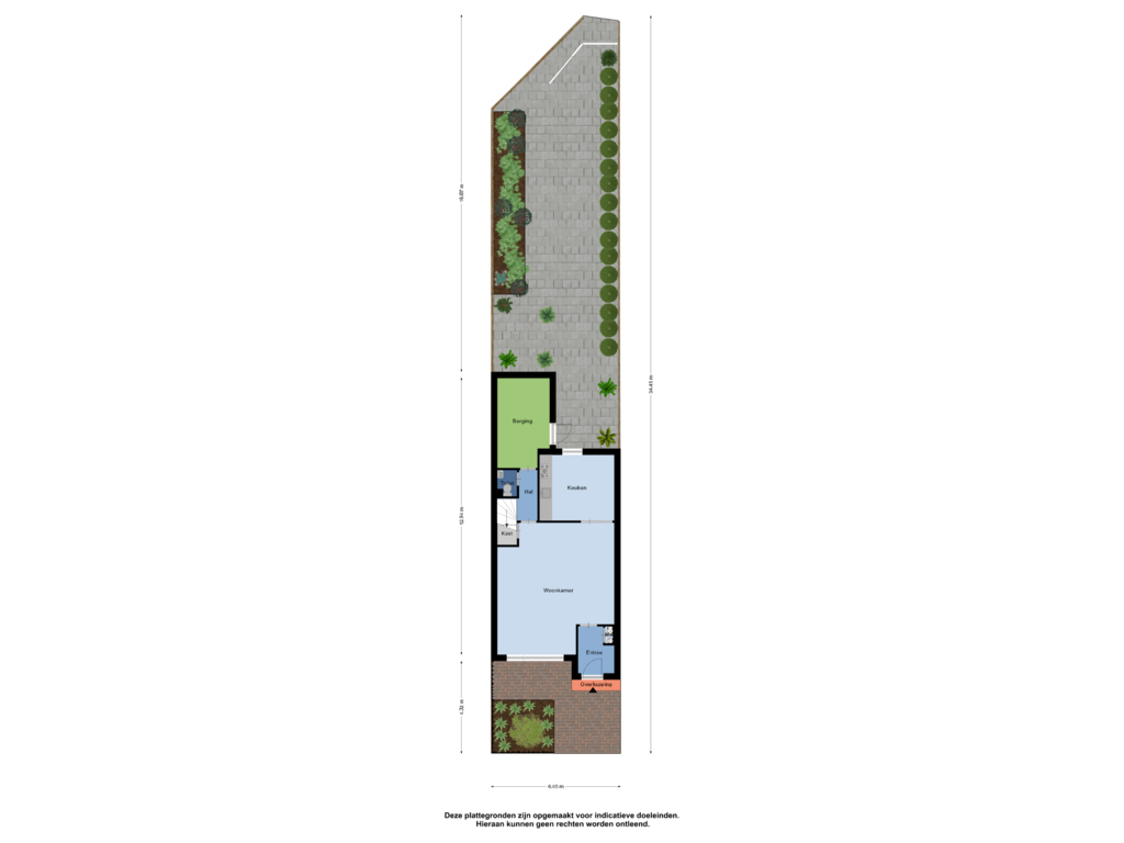 View floorplan of Begane Grond Tuin of Frittemastate 15