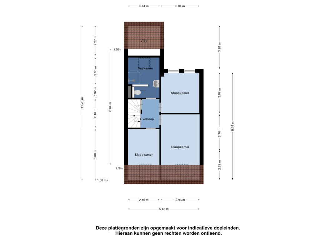 View floorplan of Eerste Verdieping of Frittemastate 15