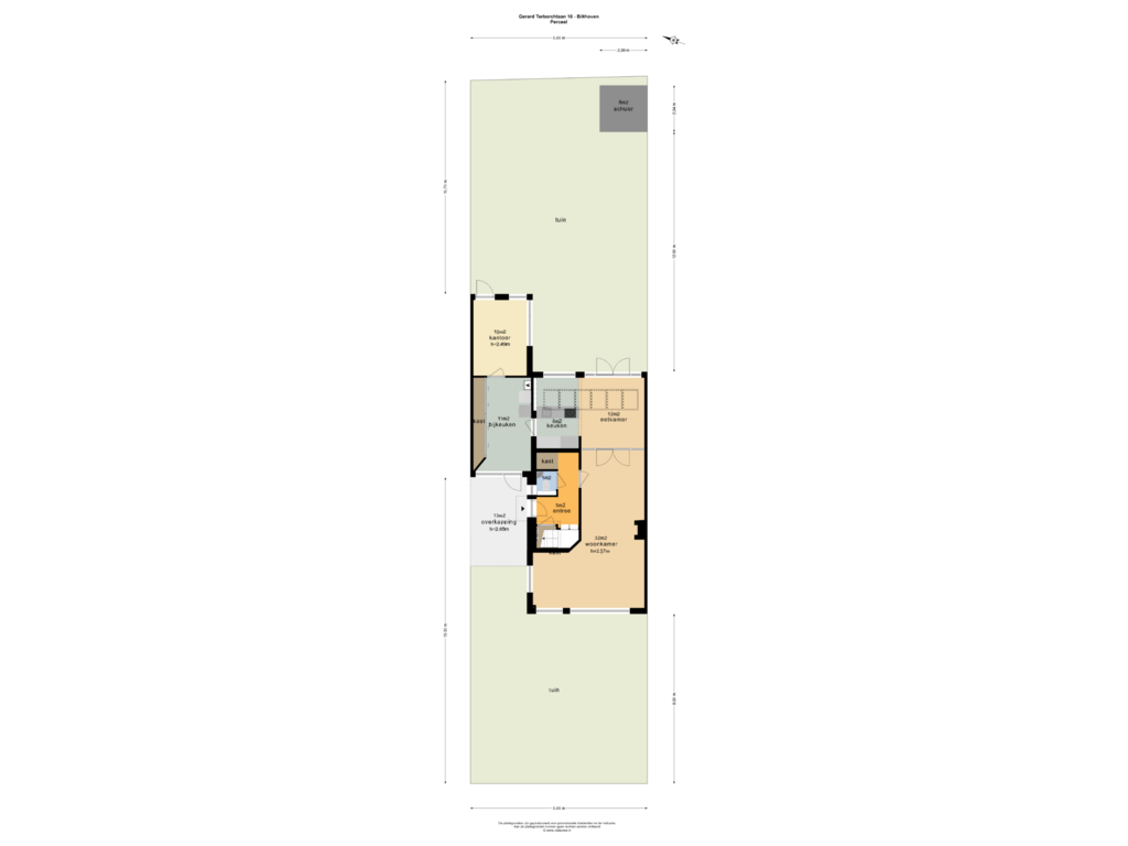 View floorplan of PERCEEL of Gerard Terborchlaan 10