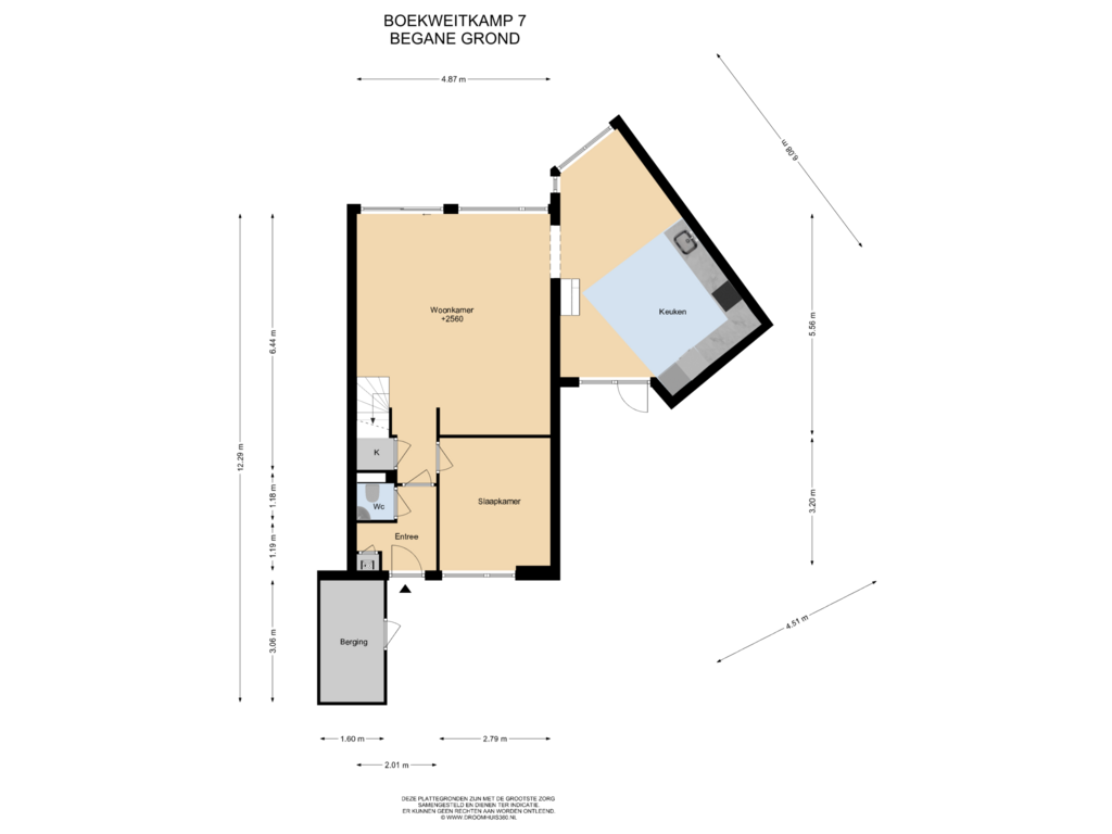 Bekijk plattegrond van Begane grond van Boekweitkamp 7