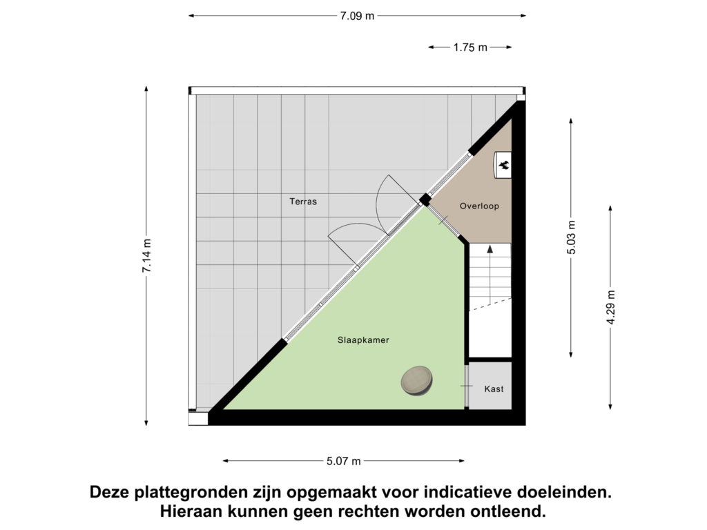 View floorplan of Derde Verdieping of Weegbreepad 7