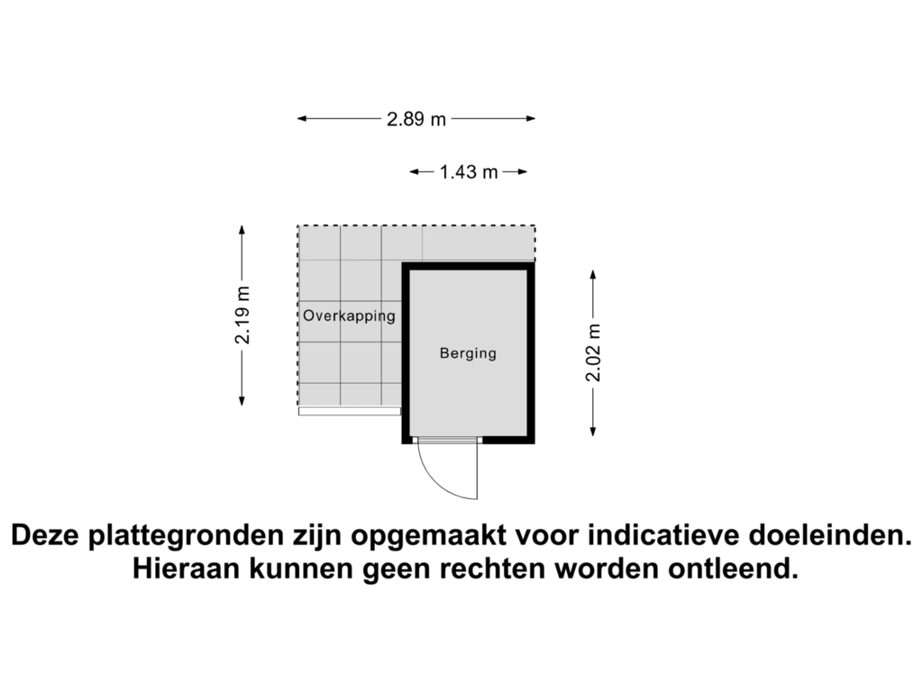 View floorplan of Berging of Weegbreepad 7