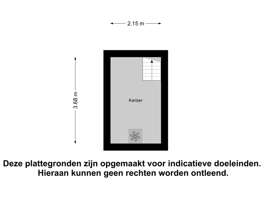 View floorplan of Kelder of Oud Emmeloorderweg 21-B