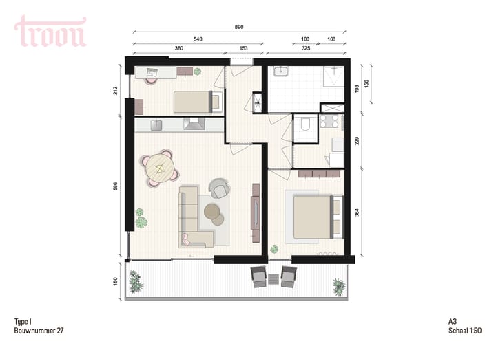 Foto 14 van Troon - NOG ENKELE APPRTEMENTEN TE KOOP!