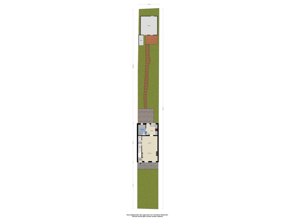 Bekijk plattegrond van Begane Grond tuin van Noord 70