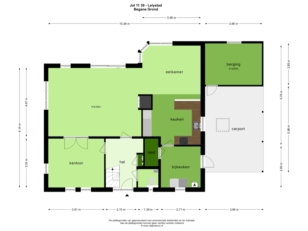 Bekijk plattegrond van Begane Grond van Jol 11 39