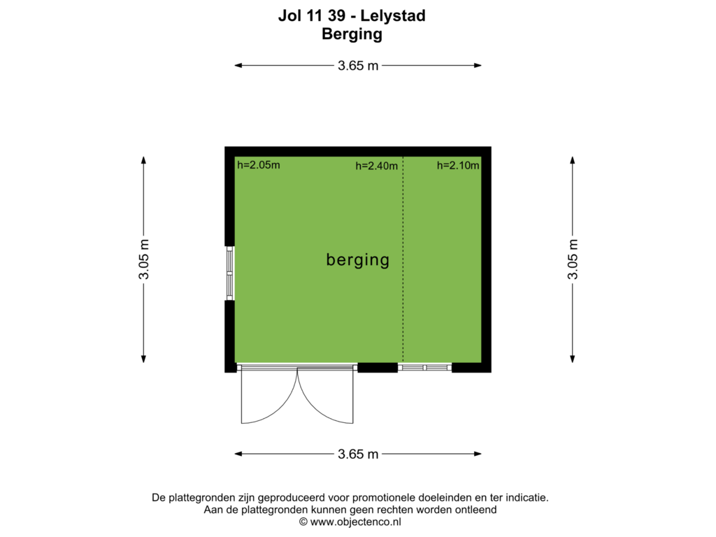 Bekijk plattegrond van Berging van Jol 11 39