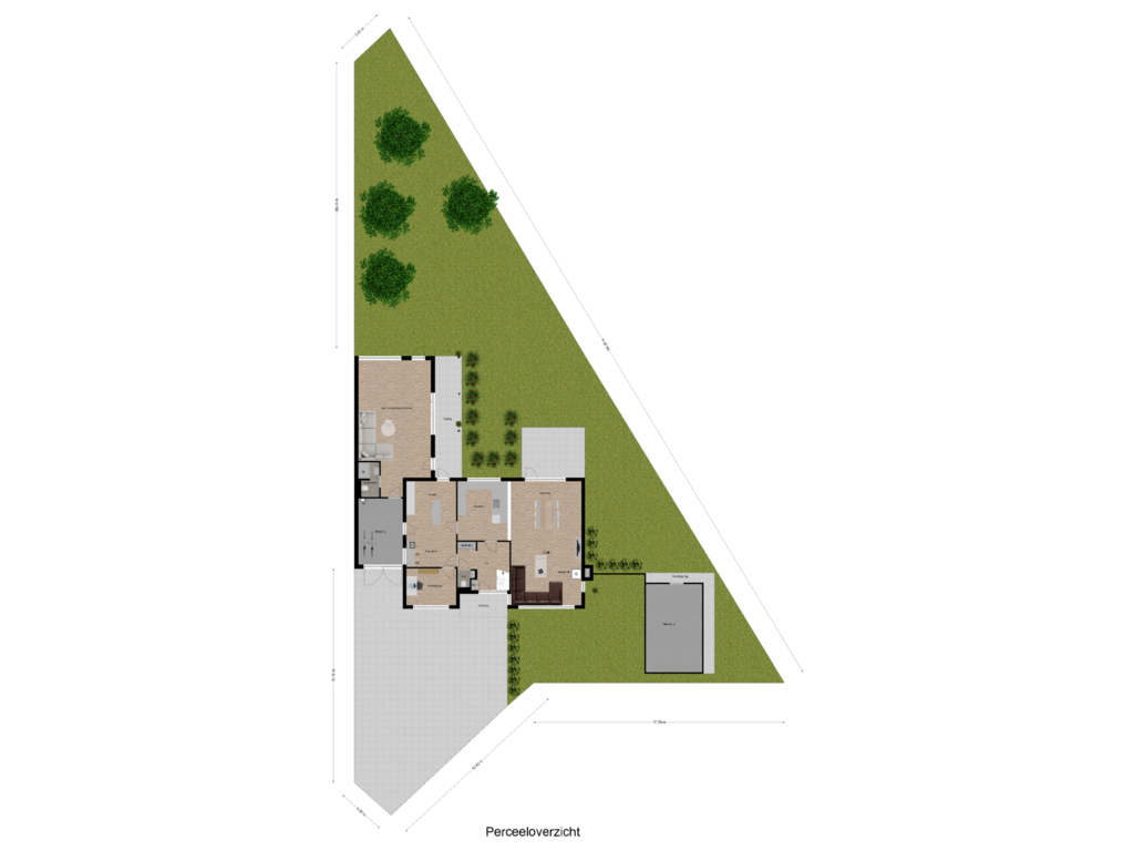 Bekijk plattegrond van Perceeloverzicht van Spelthof 6