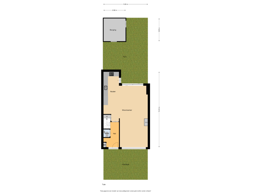 Bekijk plattegrond van Perceel overzicht van Johannes Poststraat 16