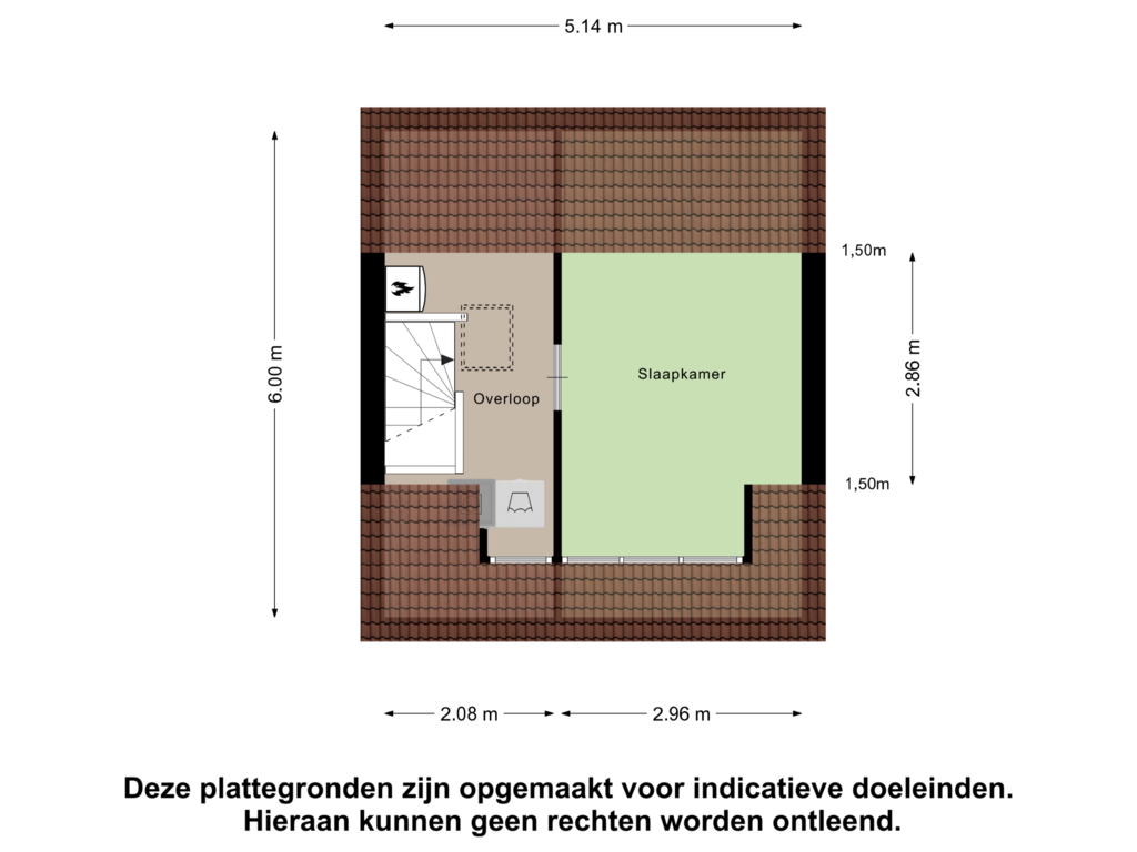 Bekijk plattegrond van Tweede Verdieping van Aletta Jacobsstraat 33