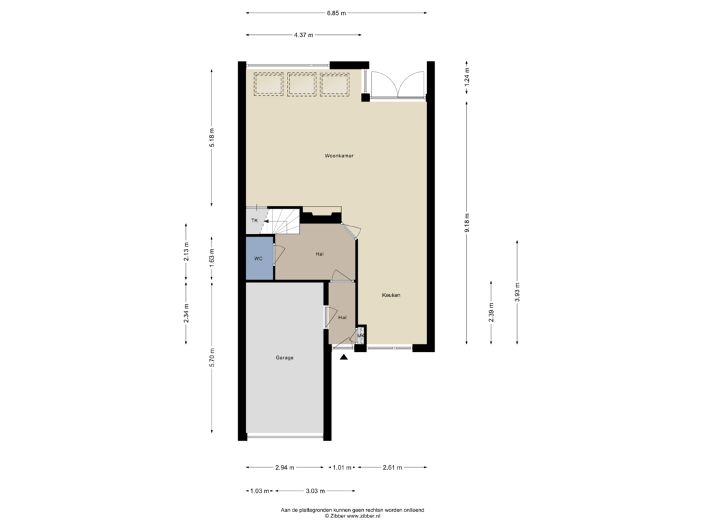 View floorplan of Begane Grond of Lavendeltuin 15