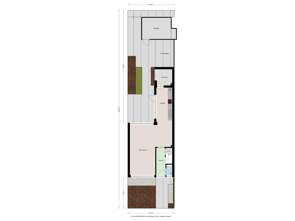 Bekijk plattegrond van Begane grond - tuin van Verdistraat 23