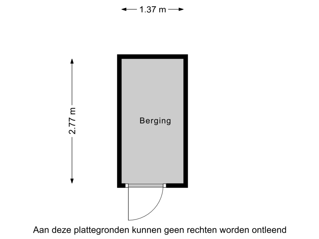 Bekijk plattegrond van Berging van Jasmijnstraat 2-D