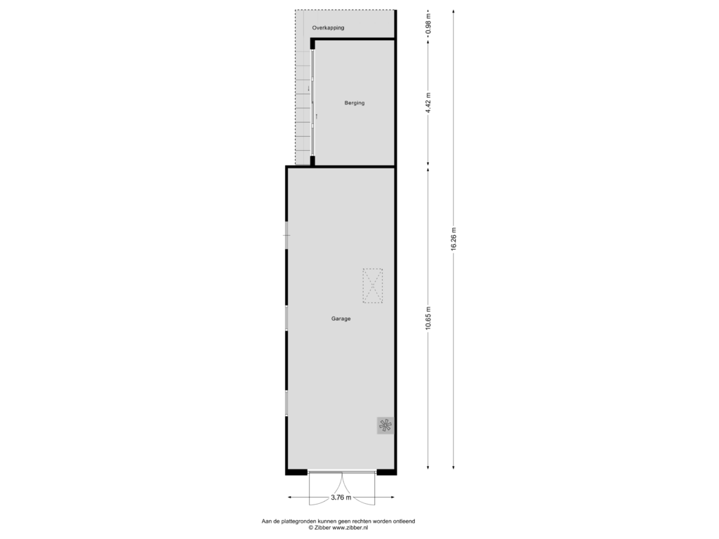 View floorplan of Garage of Warandelaan 5-N