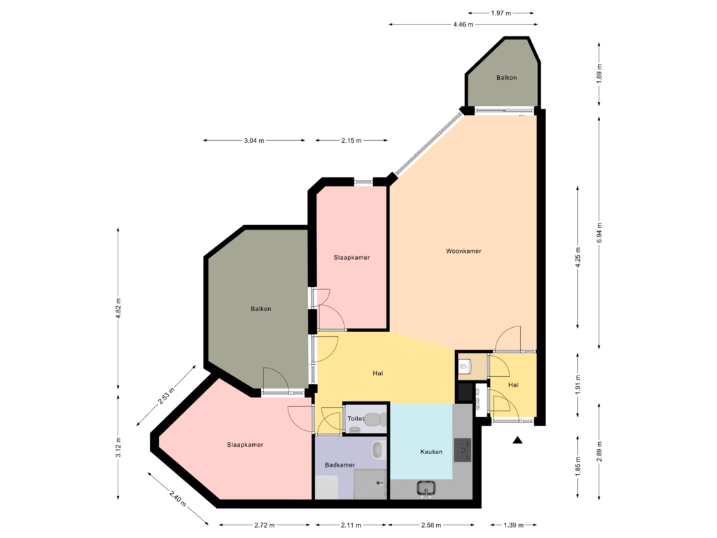 Bekijk plattegrond van Begane grond van Boomberg 138