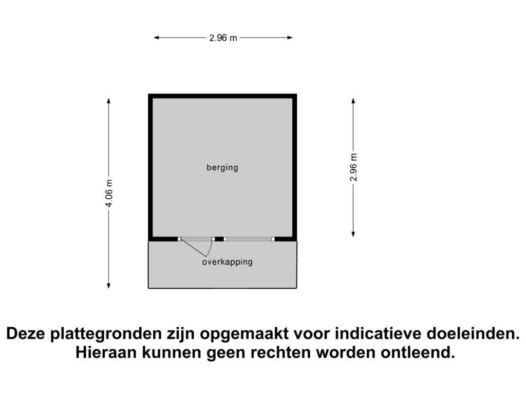 Bekijk plattegrond van Berging van Nieuwlandsweg 23