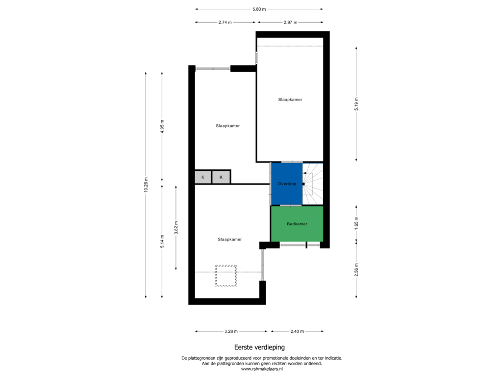 Bekijk plattegrond van Floor 1 van Klingmakersdonk 219