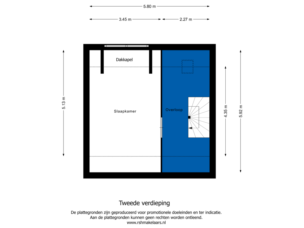 Bekijk plattegrond van Floor 2 van Klingmakersdonk 219