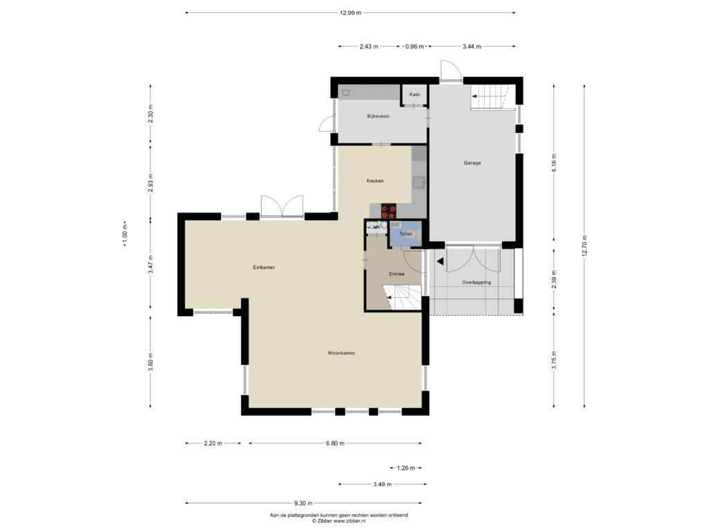 View floorplan of Begane Grond of Heiveld 85