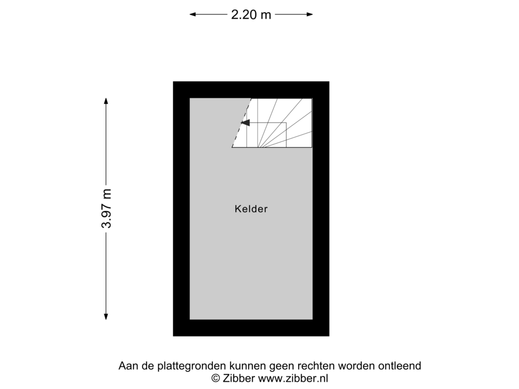 View floorplan of Kelder of Heiveld 85