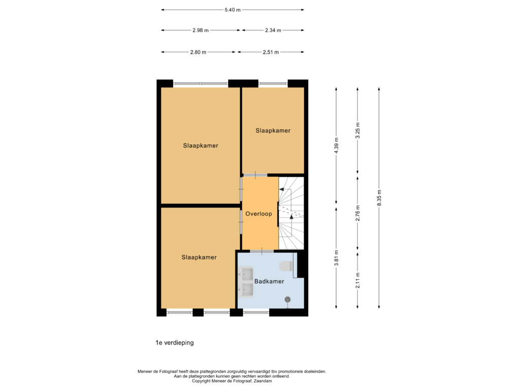 Bekijk plattegrond van 1e verdieping van Veldmuis 38