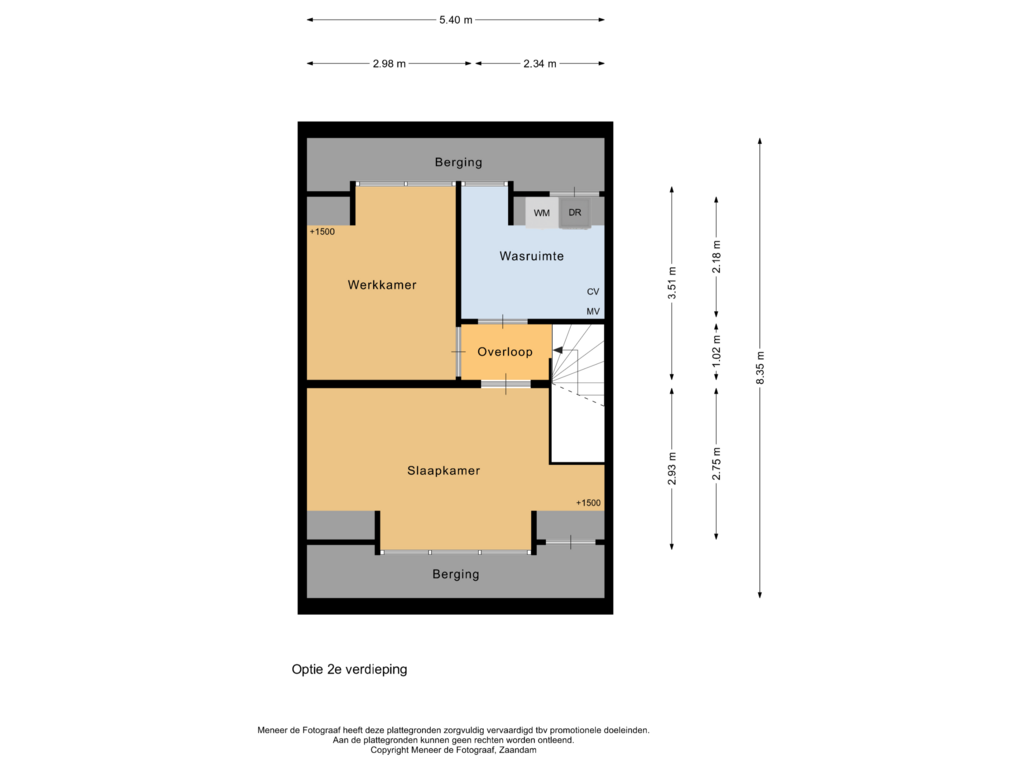 Bekijk plattegrond van 2e verdieping (optie) van Veldmuis 38