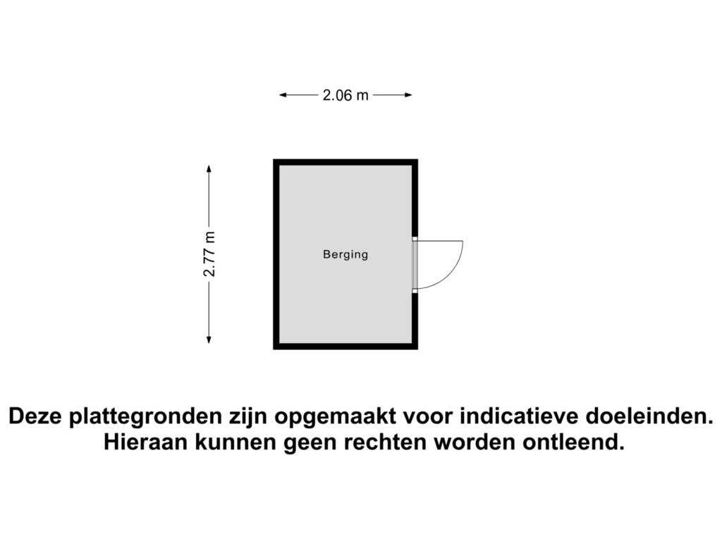 Bekijk plattegrond van Berging van Looierspoort 6