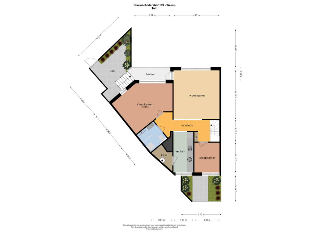 Bekijk plattegrond van TUIN van Blauwschildershof 109