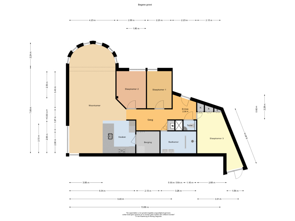 Bekijk plattegrond van Begane grond van Ceramplein 89