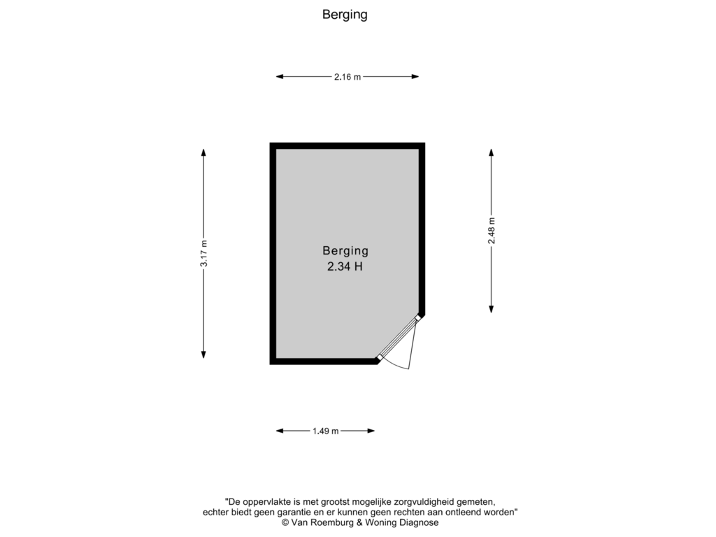 Bekijk plattegrond van Berging van Ceramplein 89