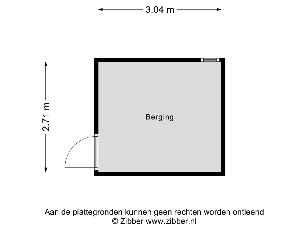 Bekijk plattegrond van Berging van Stormshoek 36