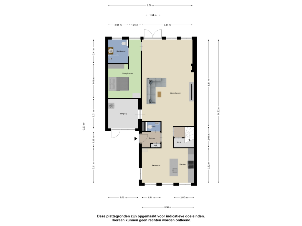 Bekijk plattegrond van Begane Grond van Egel 11