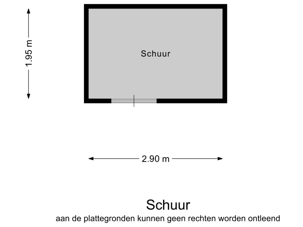 View floorplan of Schuur of Delderveenweg 27