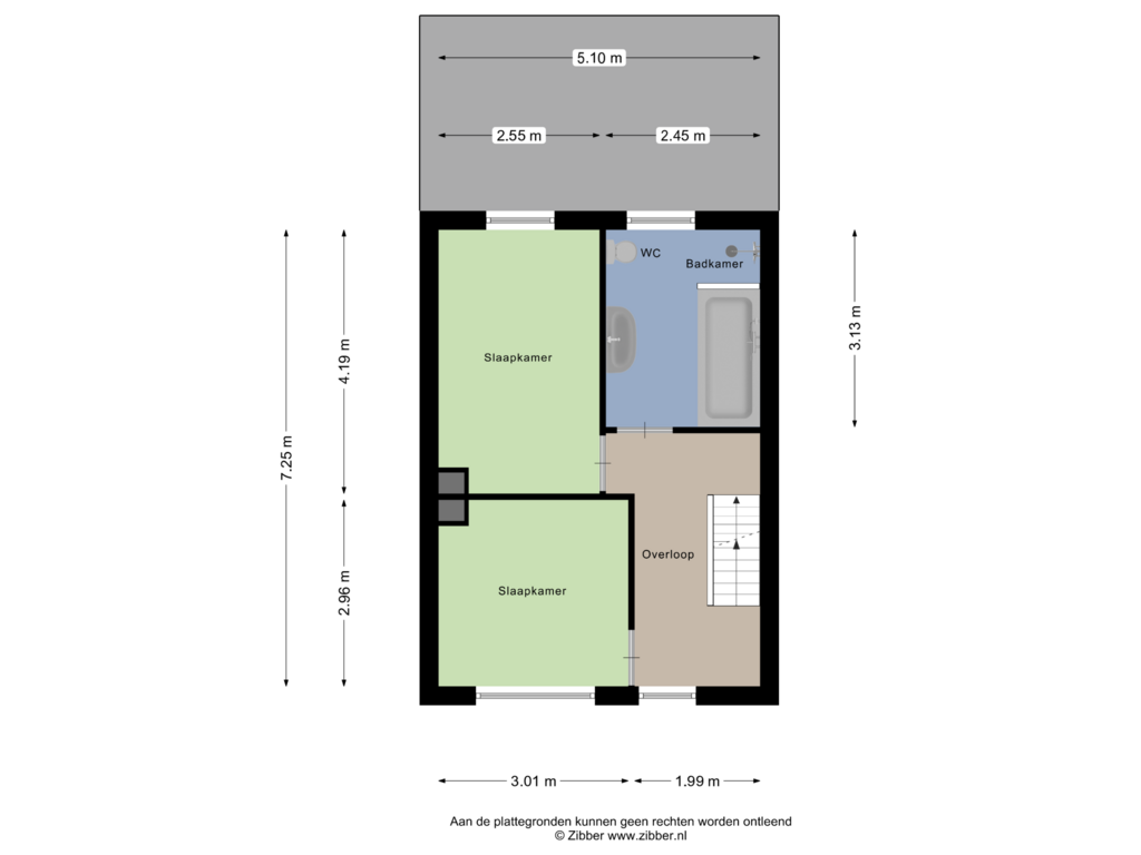 Bekijk plattegrond van Eerste Vedieping van Veldstraat 12