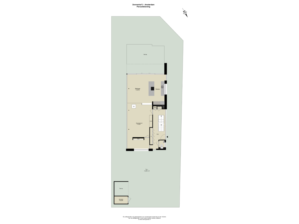 Bekijk plattegrond van Perceeltekening van Dennenhof 3