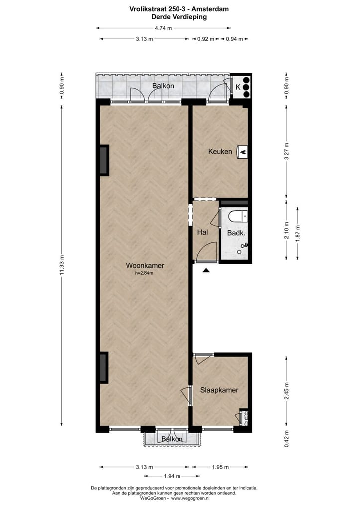 Foto 28 van Vrolikstraat 250-3