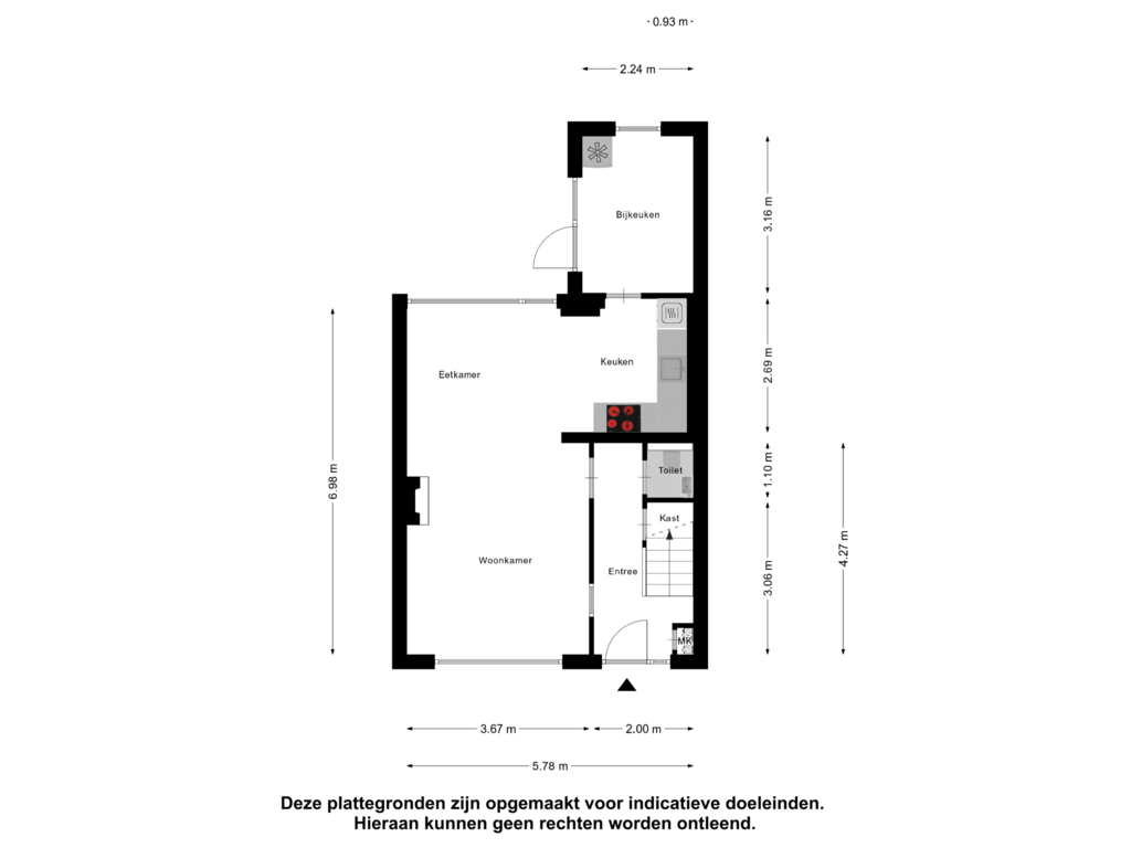 Bekijk plattegrond van Begane Grond van Alexander Verhuellstraat 113