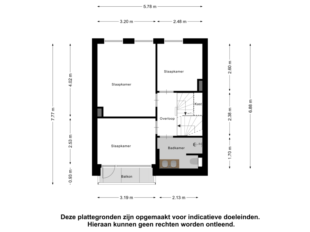 Bekijk plattegrond van Eerste Verdieping van Alexander Verhuellstraat 113