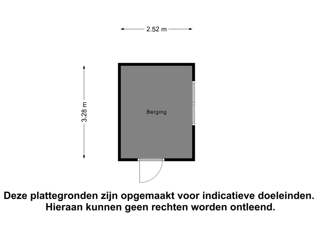 Bekijk plattegrond van Berging van Alexander Verhuellstraat 113