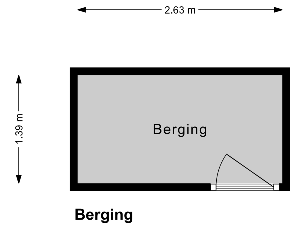 Bekijk plattegrond van Berging van President Kennedylaan 40-3