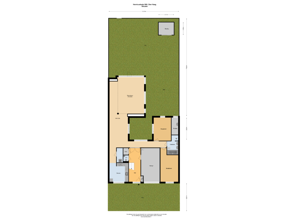 Bekijk plattegrond van Situatie van Henricuskade 269