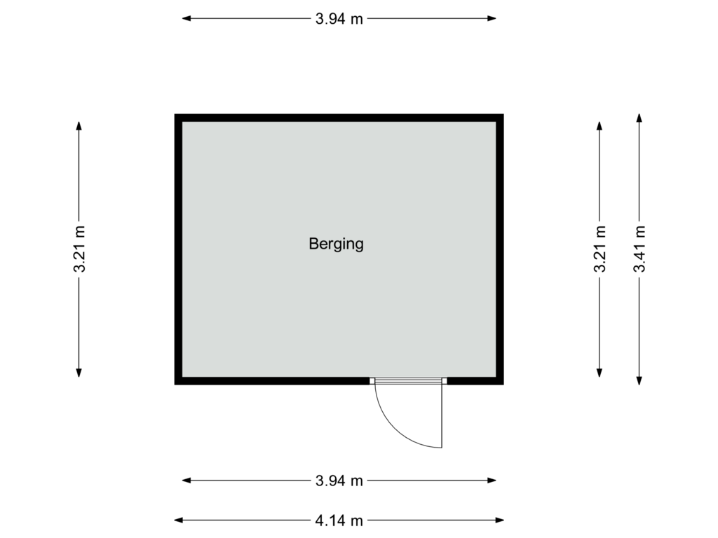 View floorplan of Schuur of Het Zichtbord 7