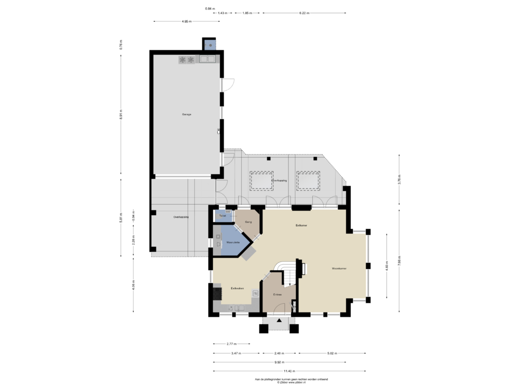 View floorplan of Begane Grond of Dommel 25