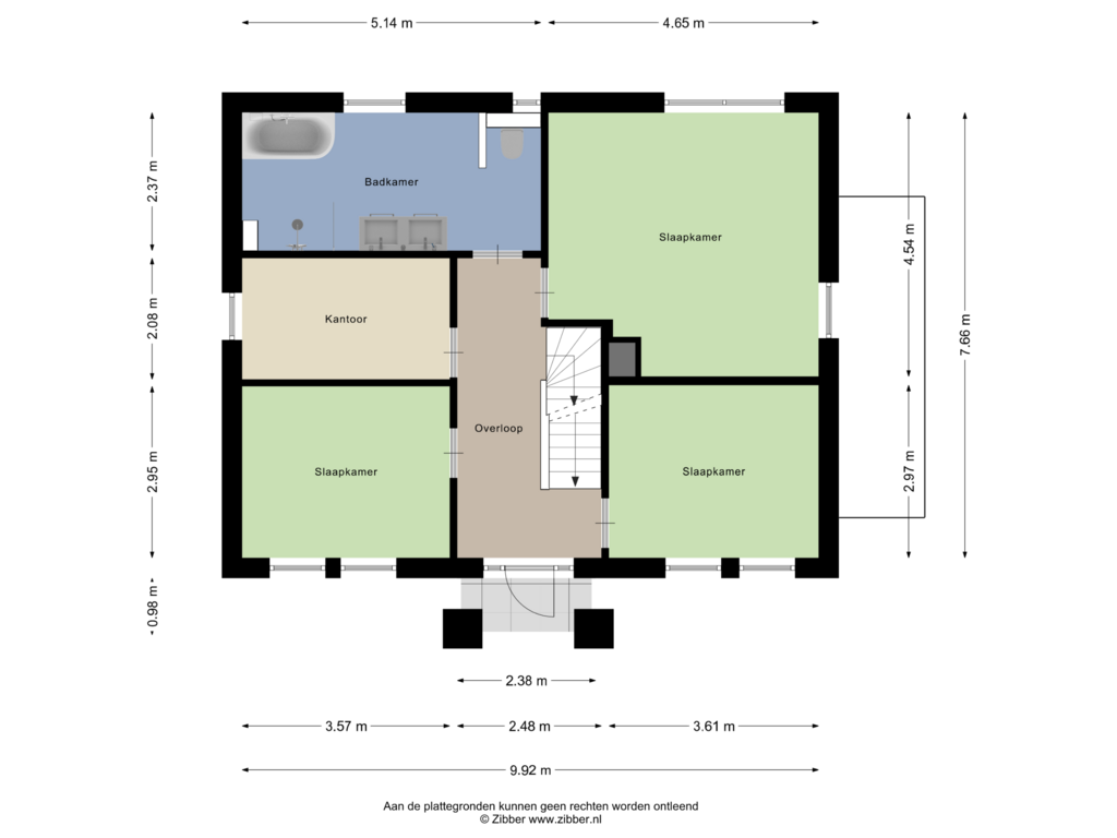 View floorplan of Eerste Verdieping of Dommel 25