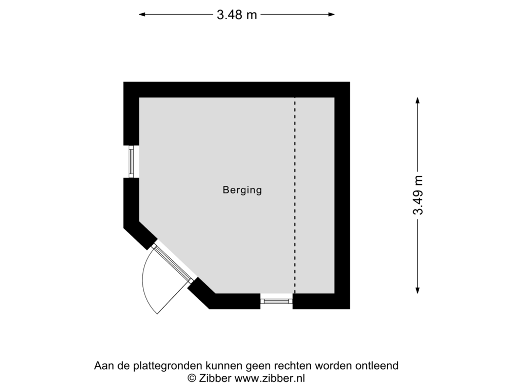 View floorplan of Berging of Dommel 25