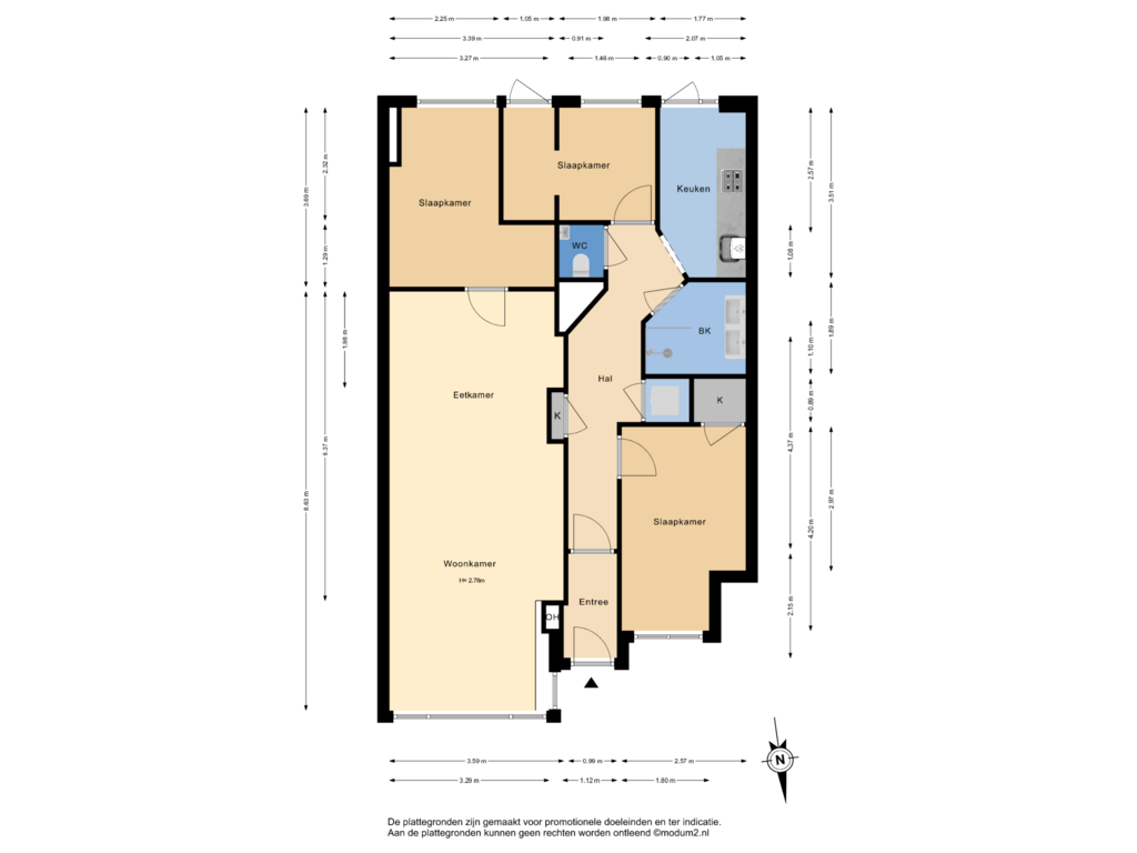 Bekijk plattegrond van Begane Grond van Juliana van Stolberglaan 329