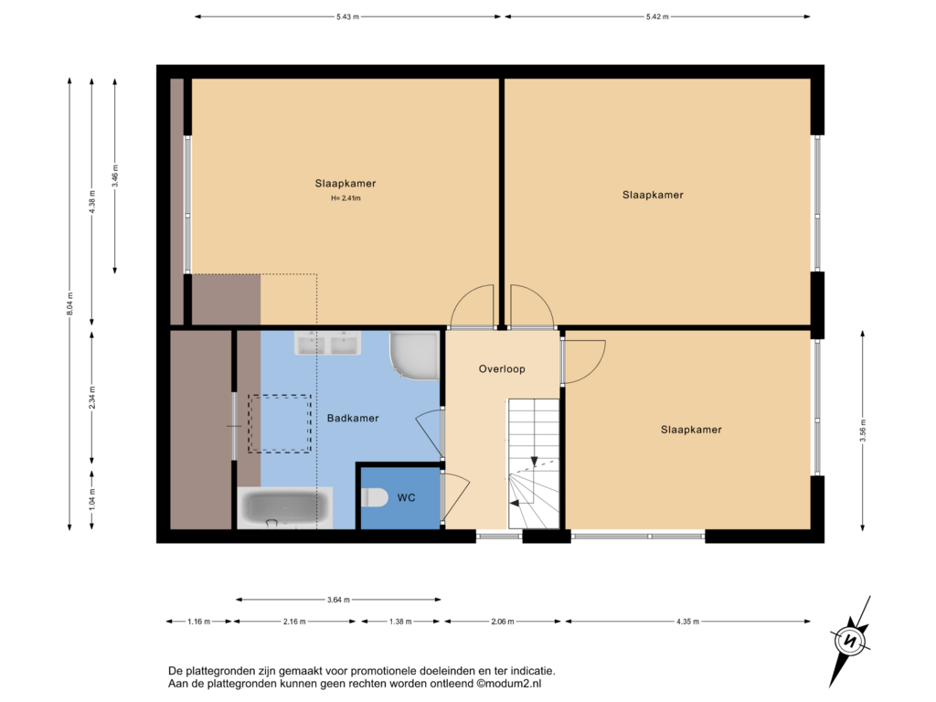 Bekijk plattegrond van 1e Verdieping van Tomatenlaan 160